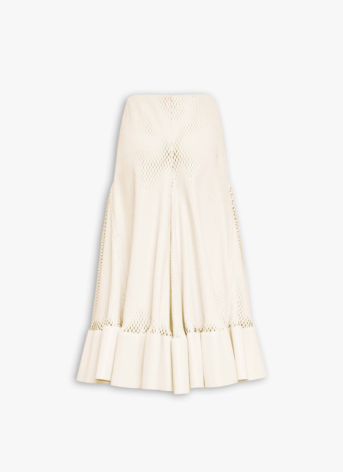 LAMBSKIN LEATHER FLARE SKIRT ALAÏA  LAMBSKIN LEATHER FLARE SKIRT